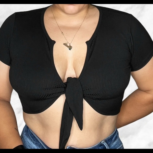 Brittney Tie Top - Picture 1 of 2